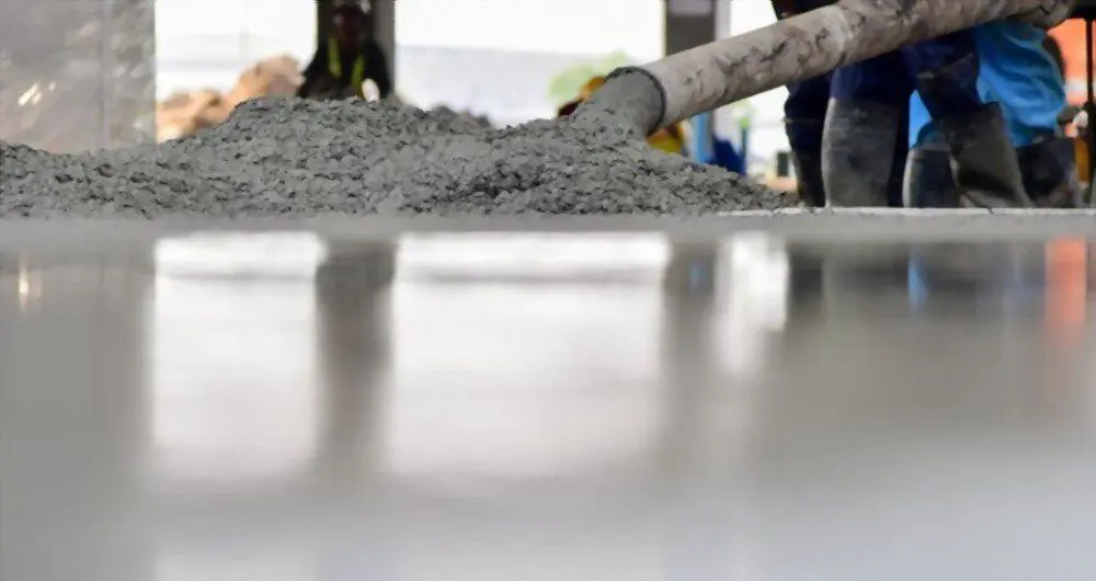 a Sparks, NV specialized equipment is used to pour concrete mixture into the frame