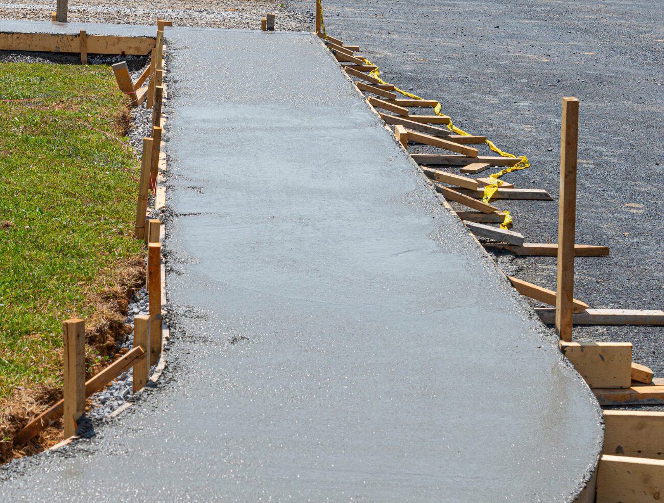 freshly poured concrete sidewalk in sparks nevada